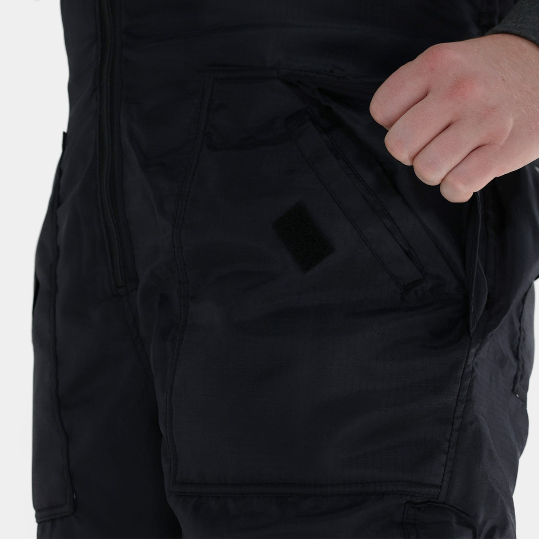 Epik Black Reflex Bib Overalls Pocket