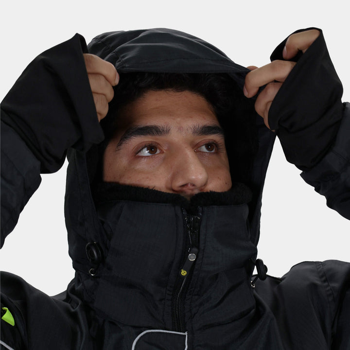 Epik Charcoal Black Reflex Pro Freezer Jacket hoodie pull up