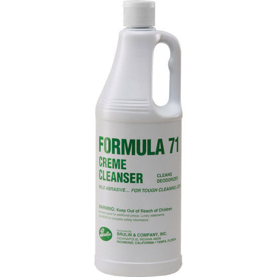 Formula 71 Crème Cleanser with Deodorizer, twelve 32oz bottles.