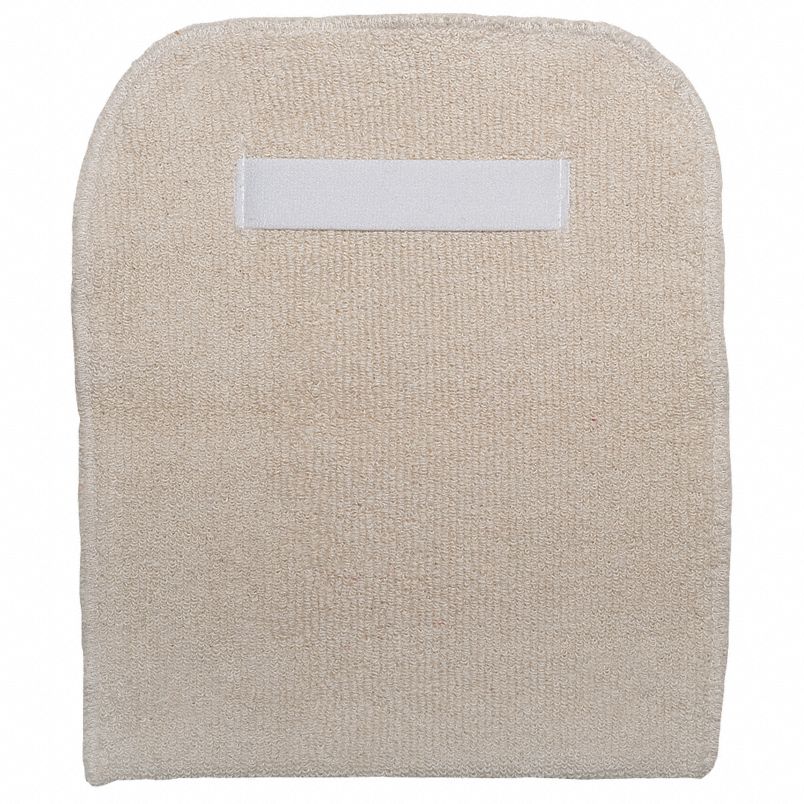 Beige Terry Cloth Baking Pad - Durable & Functional - Serged Edge - Elastic Strap - 2 Ply - 24oz - 9"x11"