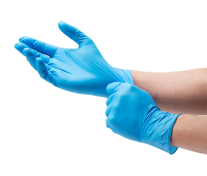 Blue Nitrile 6mil Gloves (100/bx)