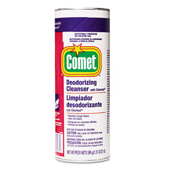 Comet Deodorizing Cleaner with Chloranil - Your ultimate bathroom cleaner and sanitizer in a 21oz can.