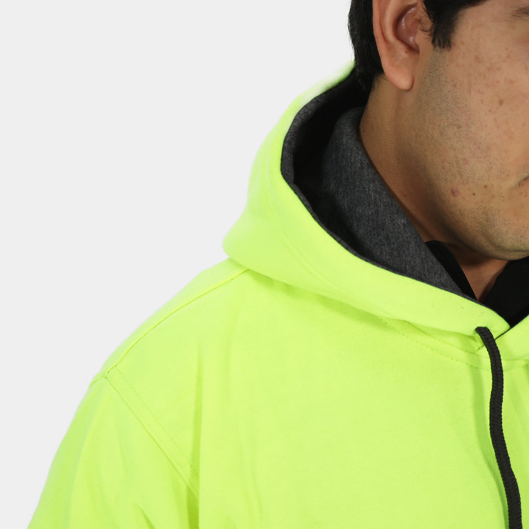 Epik Peak 2.0 Pull Over Yellow Lime hood close up