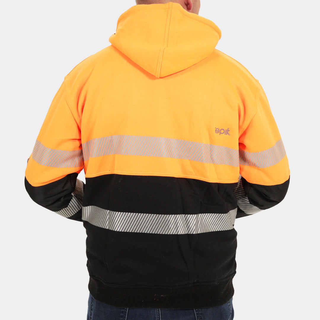 Epik Peak Pro Hi Vis Orange Hoodie back