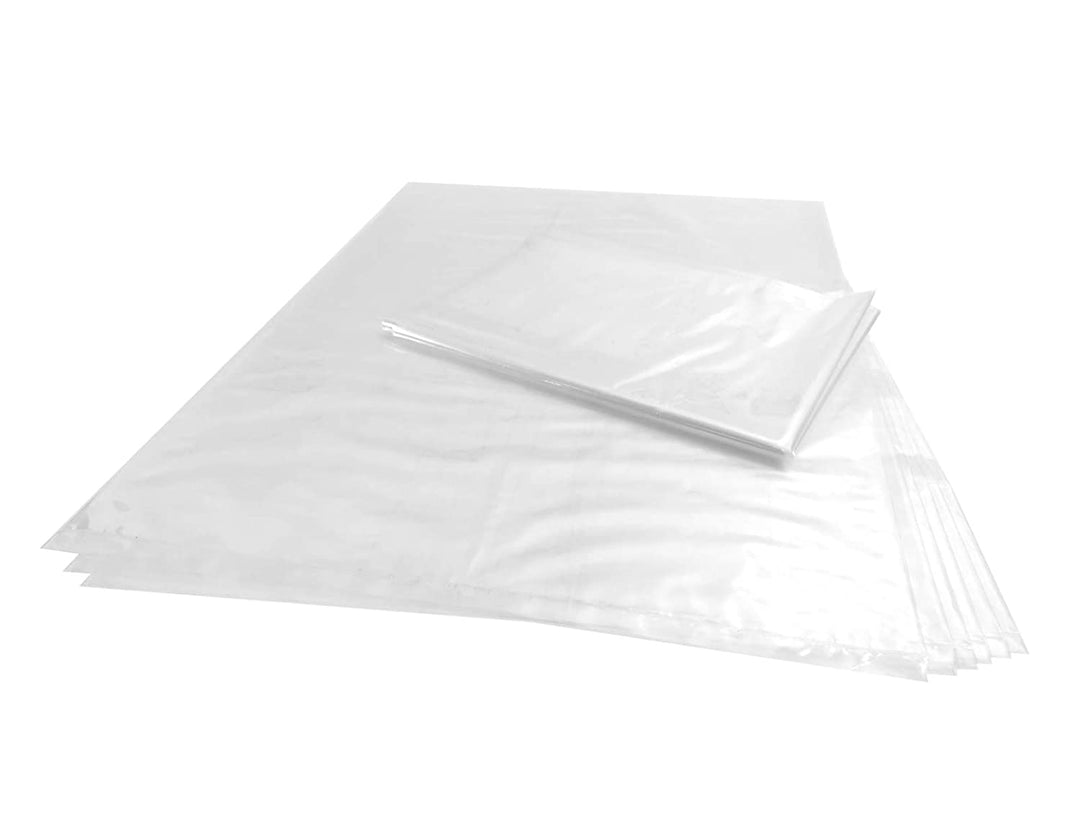Clear Poly Bag - 12"x 8"x 24" in size, with a 1.5 mil thickness.