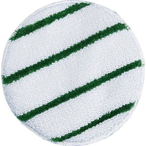 Rotary Bonnet Pad with Scrub Strips - 19", designed for effective carpet cleaning with added abrasion. Single pad (1/ea).