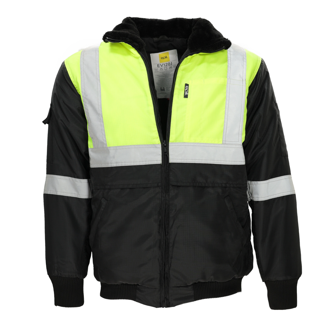 Epik Reflex Jacket - Hi Vis Yellow Insulated Work Outerwear – Techniclean