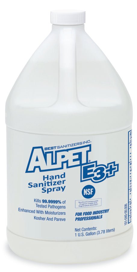 Alpet E3 Plus Hand Sanitizer Spray - 1 Gallon