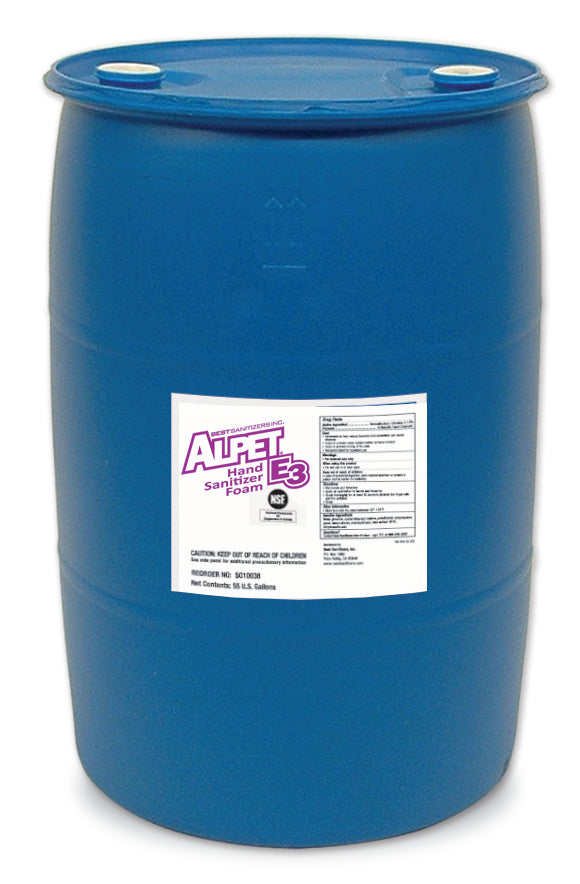 Alpet E3 Hand Sanitizer Foam - 50 Gallon Drum