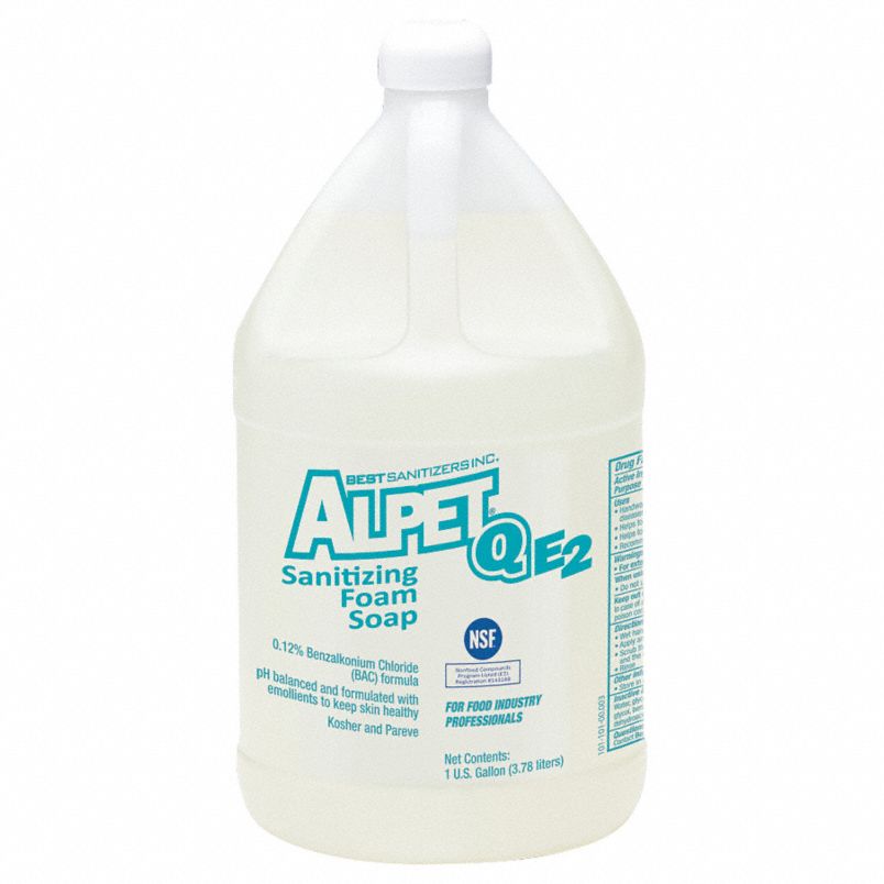 Alpet Q E2 Sanitizing Foam Soap - 1 Gallon
