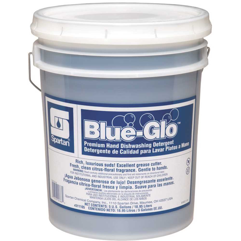 Blue-Glo Dishwashing Detergent - 5 Gallons - Powerful Grease Buster