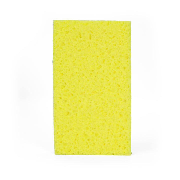 Techniclean Products Cellulose Scrub Sponge with Green scouring Front