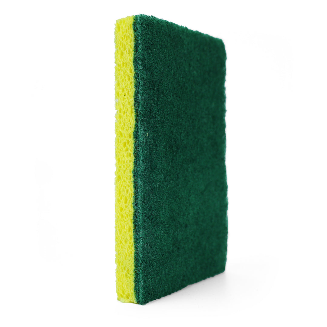 Techniclean Products Cellulose Scrub Sponge with Green scouring side