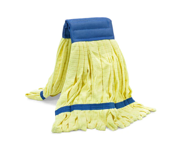 Yellow SmartColor RoughMop, a pinnacle in microfiber looped-end wet mops for commercial cleaning excellence.