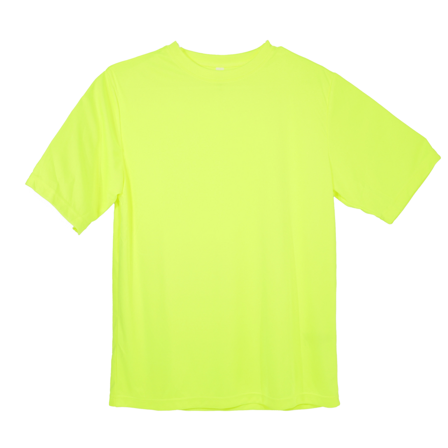Short Sleeve T-Shirt designed for visibility and comfort. Hi-vis and breathable work shirt, moisture-absorbent. Ideal for indoor and outdoor work, including cold storage, warehousing, construction, security, aviation, and more. Suitable for team use.