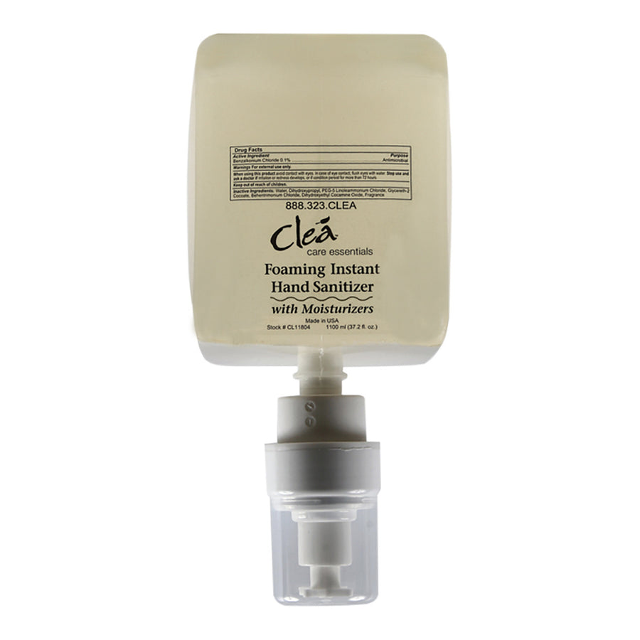 A 1100ml bottle of Clea Instant Hand Sanitizer, an alcohol-free formula that effectively eliminates germs, with a refreshing and pleasant fragrance.