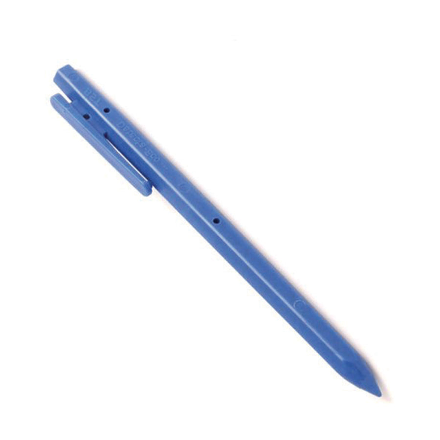 A Detectable Stylus with Clip designed for use on PDA screens, fully metal detectable, and approved for direct food contact.