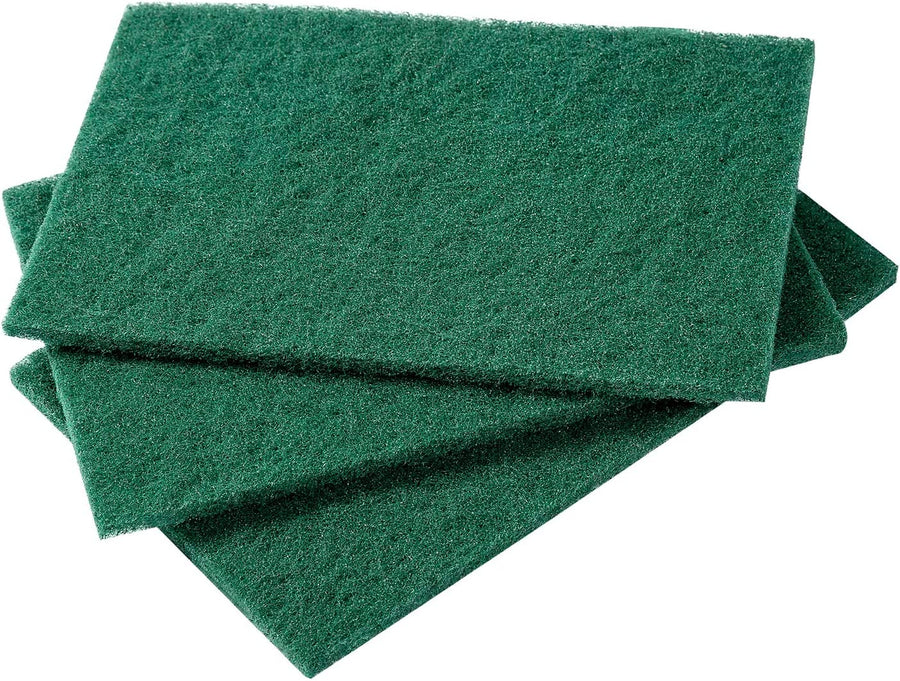 6" x 9" Green Heavy Duty Scouring Pad for Tough Cleaning