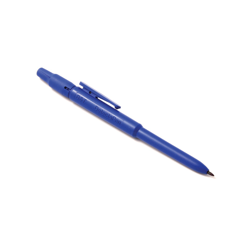Metal Detectable Fine Tip Permanent Marker – Single unit with black ink and precise, detectable fine tip. Blue body for easy visibility in challenging work environments.