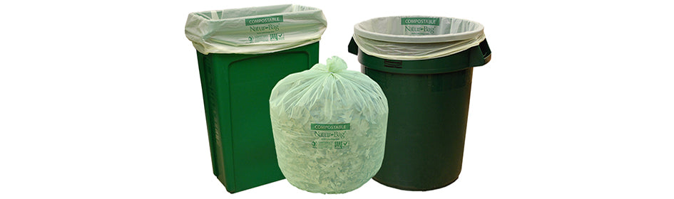 Revestimientos compostables de 13 galones de 23.5"x29"