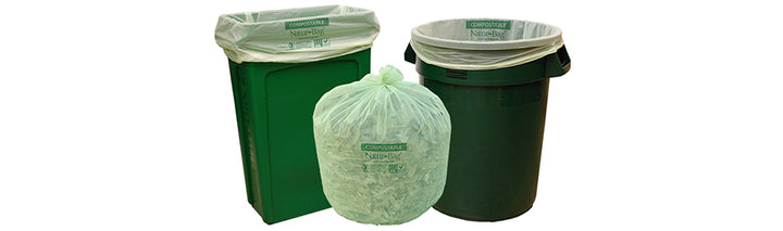 Revestimientos compostables de 33 galones de 33"x40"